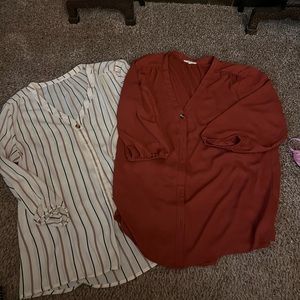 2 Maurice’s blouse 3/4 length sleeve